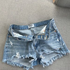 Agolde Parker Denim Short 25 Swapmeet like new